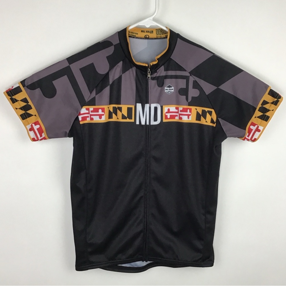 Hill Killer Maryland men’s short sleeve cycling jersey large